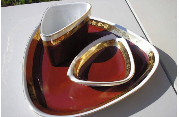 Dohányzókészlet , Hollóháza porcelán , hibátlan állapotú