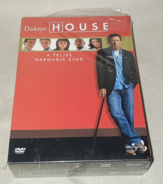 Doktor House Teljes harmadik vada Bontatlan Magyar kiads DVD Film