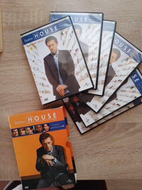Doktor House teljes 2. vad (6 DVD) Hugh Laurie, Lisa Edelstein, Rober