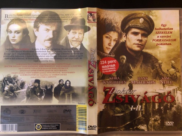 Doktor Zsivg 1-2.rsz (karcmentes, Keira Knightley) DVD