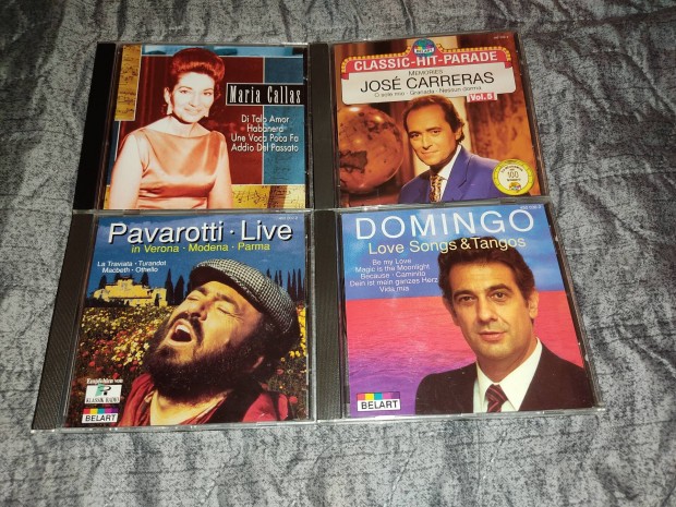 Domingo,Carreras,Pavarotti,Callas Cdk egyben (4CD)