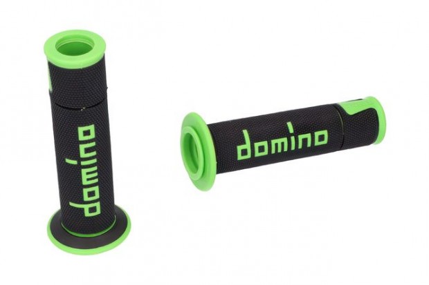 Domino A450 Országúti Verseny Markolatok fekete/zöld (nyitott végek)