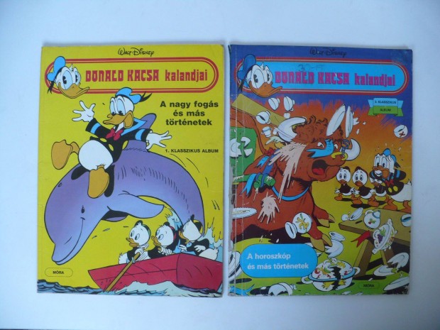 Donald kacsa nagyalakú album (2 db: A nagy fogás / A horoszkóp és más)