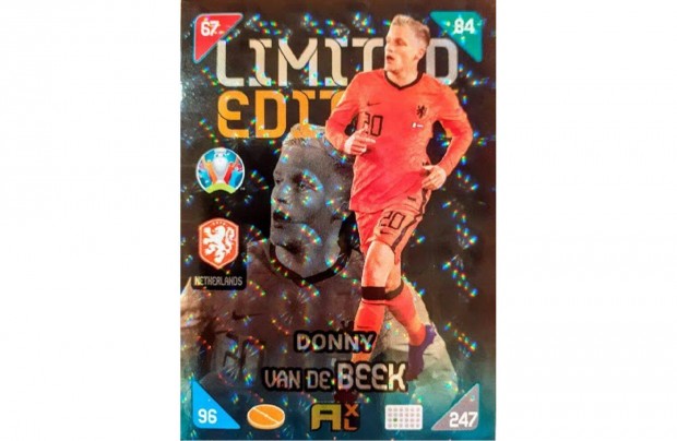 Donny Van De Beek Hollandia Limited focis krtya Panini Kick off 2021