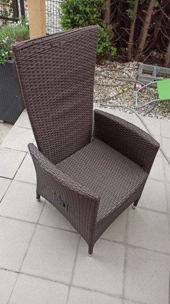 Dönthető kerti polyrattan szék