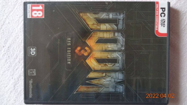 Doom 3 BFG edition PC DVD Steam-es, gyüjtőknek