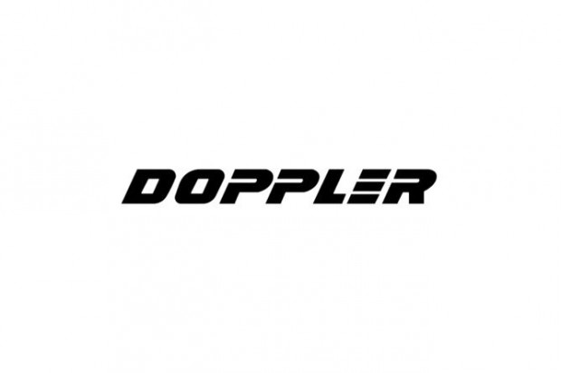 Doppler fekete hangtompító matrica