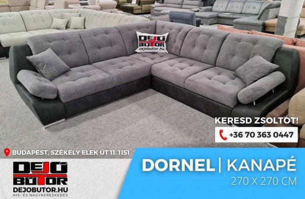 Dornel rugs sarok kanap lgarnitra 270x270 cm gyazhat gray