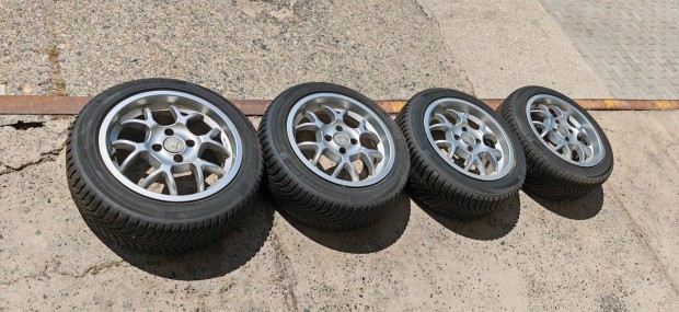 Dotz 4x100 15x7 ET38 peremes alufelnik VW Lupo-ról 185/55 R15 gumikkal