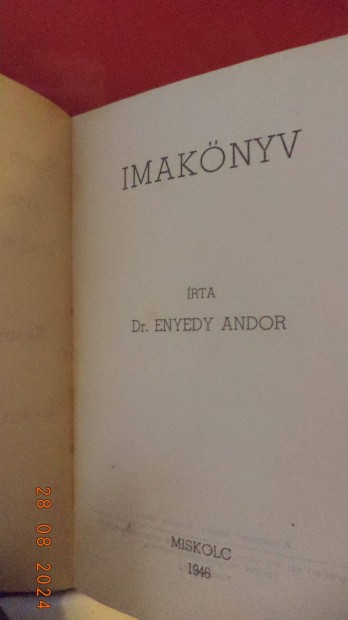 Dr Enyedy Andor : Imaknyv