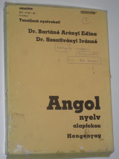 Dr. Bartn - Dr. Szentivnyi Angol nyelv alapfokon - Hanganyag (4db