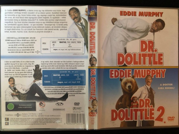 Dr. Dolittle 1-2. DVD (twinpack, karcmentes, ritkasg, 2dvd)
