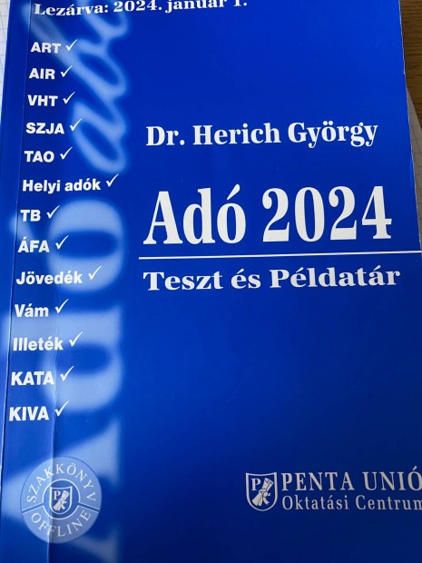 Dr. Herich Gyrgy ad 2024 teszt s pldatr