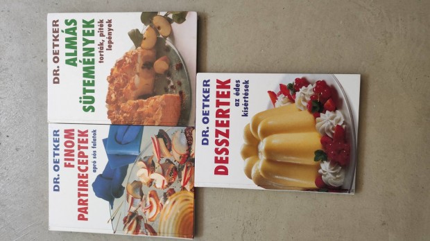Dr. Oetker recept könyvek
