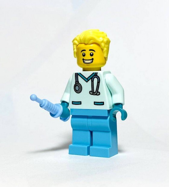 Dr. Spetzel Eredeti LEGO City minifigura - 60330 Krhz - Orvos - j