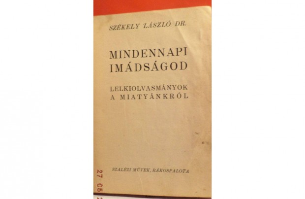 Dr. Szkely Lszl: Mindennepi imdsgod