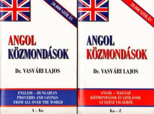 Dr. Vasvári Lajos: Angol közmondások (A-Z) I-II. könyvek eladók