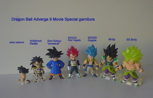 Dragon Ball Adverge9 komplett figura garnitura