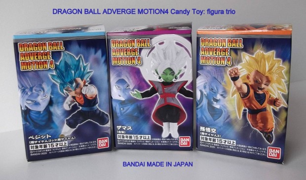 Dragon Ball Adverge Motion4 figura trio
