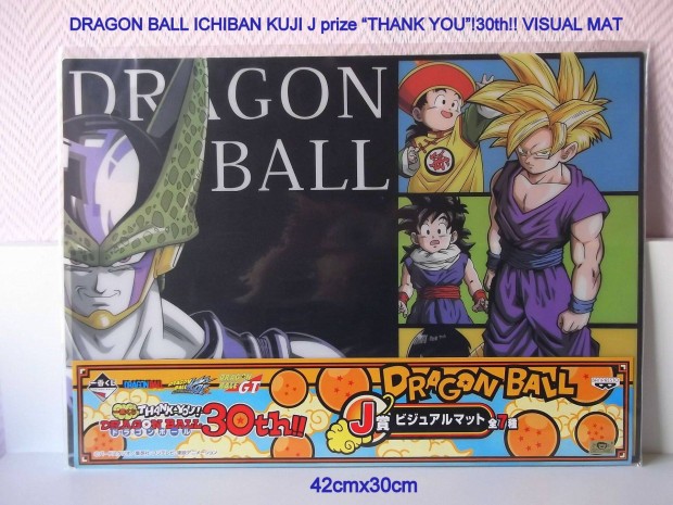 Dragon Ball Ichiban Kuji 30th.Thank You A3-as Visual Mat Ritka