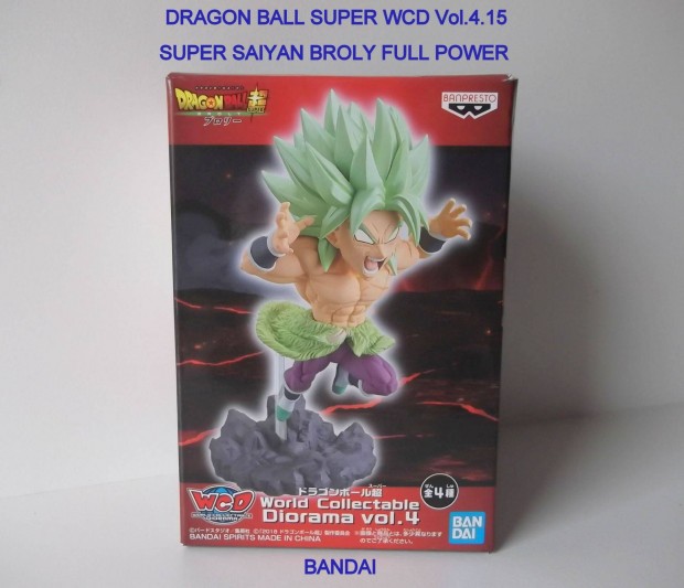 Dragon Ball Super Wcd vol.4-15- SS Broly Full Power diorama figura