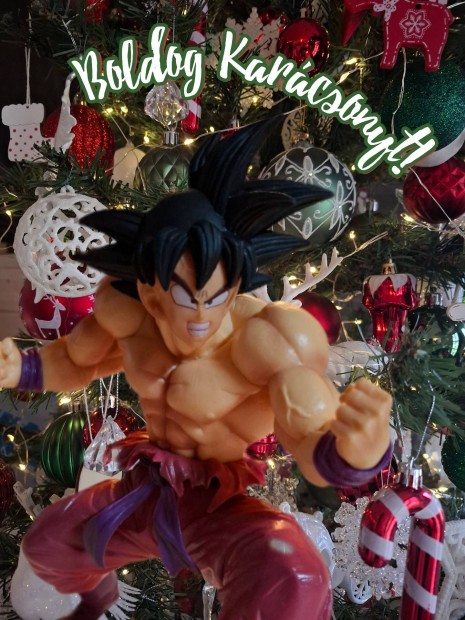 Dragon ball, Son Goku kaioken figura, 20 cm