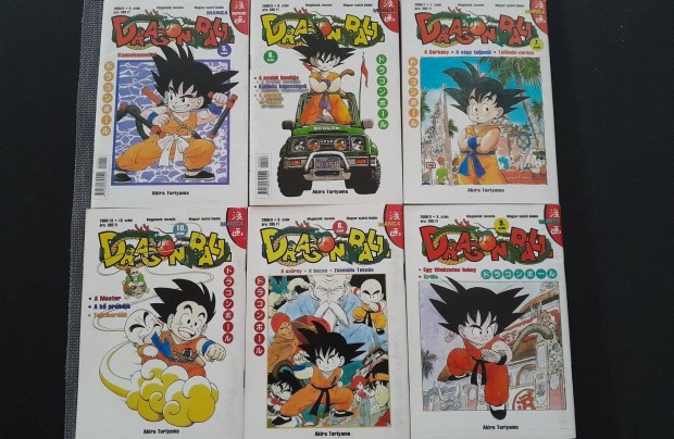 Dragon ball manga kpregny magyar 2000 ben megjelent 6 db egybe