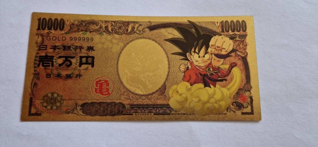 Dragonball Z - sznes, aranyozott, plasztik, fantzia 10000 yen