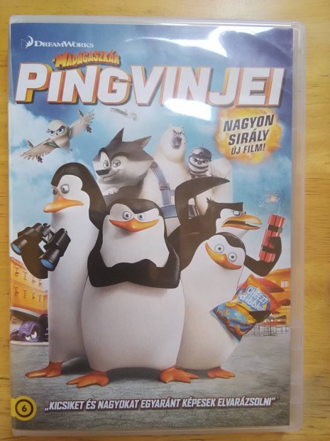 Dreamworks - Madagaszkr pingvinjei jszer dvd 