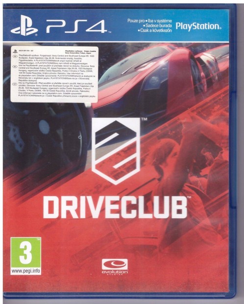 Driveclub PS4 hasznlt