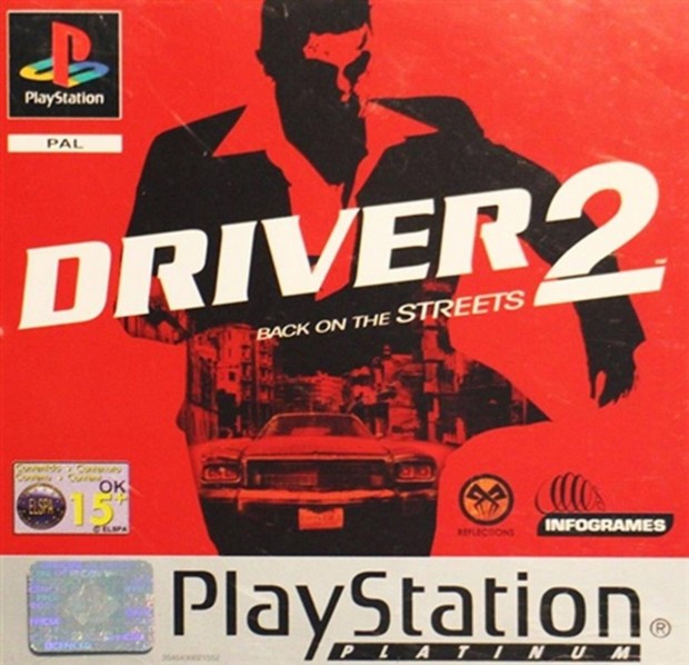 Driver 2 Back on the Streets, Platinum Ed., Mint Playstation 1 jtk
