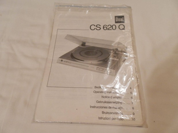 Dual CS-620Q Eredeti szervz dokumentum