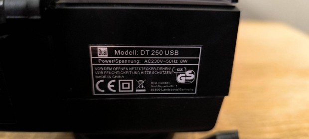 Dual DT 250 usb lemezjtsz