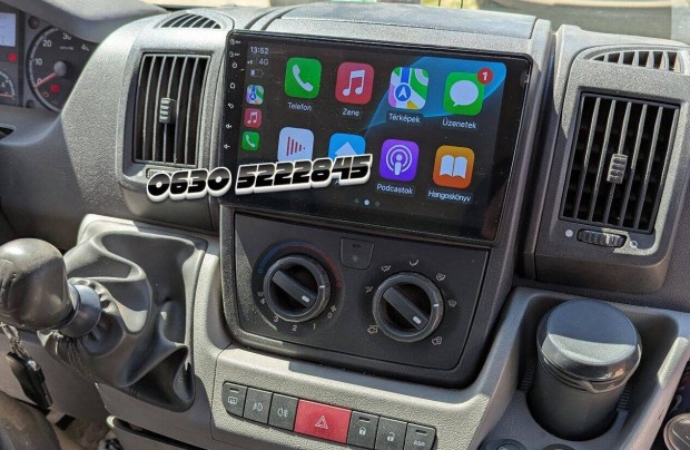 Ducato Boxer Jumper Android Kijelző Rádió Navigáció Multimédia Carplay