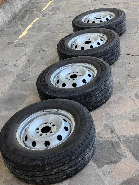 Ducato jumper boxer kerék szett gumi felni 215/70 r 15 c 6000 km