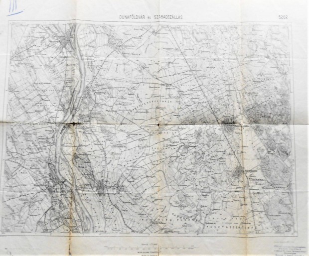 Dunafldvr Solt Dunapentele Szabadszlls rgi katonai trkp 1912