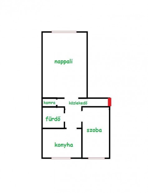 Duna�jv�ros elad� 2 szob�s t�glalak�s elad�