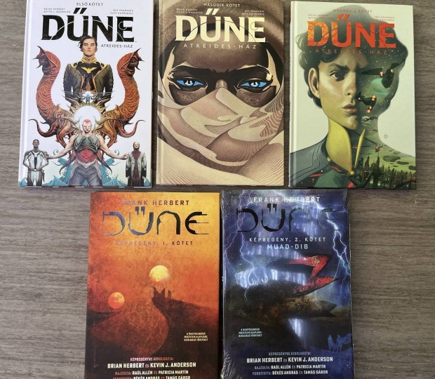 Düne Atreides-ház trilógia + 2 részes Düne képregény