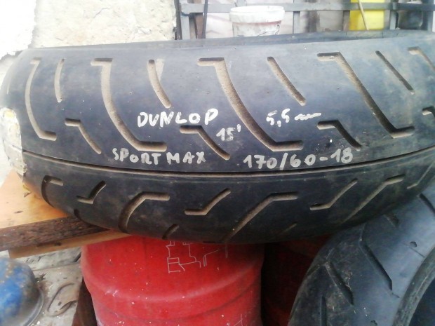 Dunlop sport max 170/60 zr 18 elad. Vadonatj. 4 db