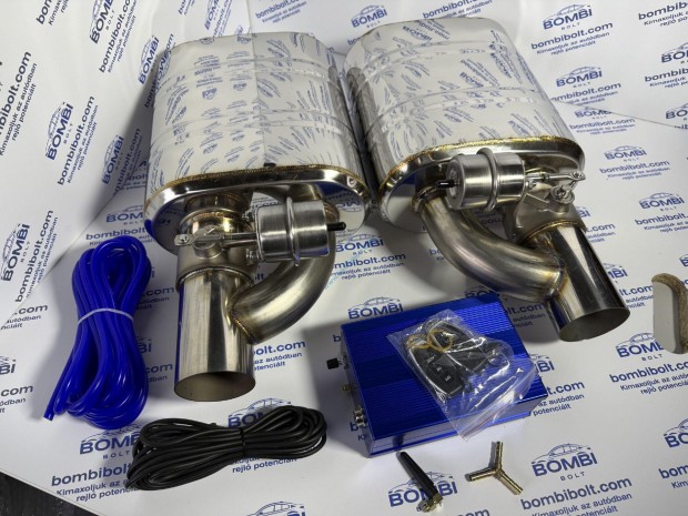 Dupla Kipufog�dob integr�lt CUT OUT szeleppel, kompreszzorral ///