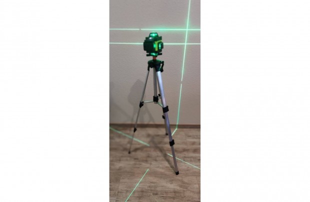 Dupla aksi+tripod 4D-16 vonalas 360 zldfny szintezlzer