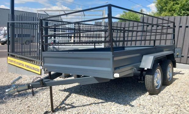 Duplatengelyes, Extra Erős Vas, hegesztett, zártszelvény Új Utánfutó!