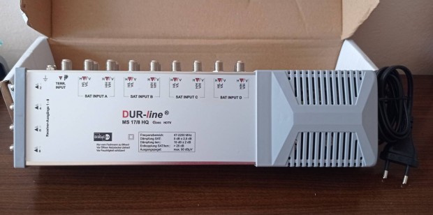 Dur-line MS 17/8 HQ aktv SAT multiswitch (bolti ra: 185 Euro)