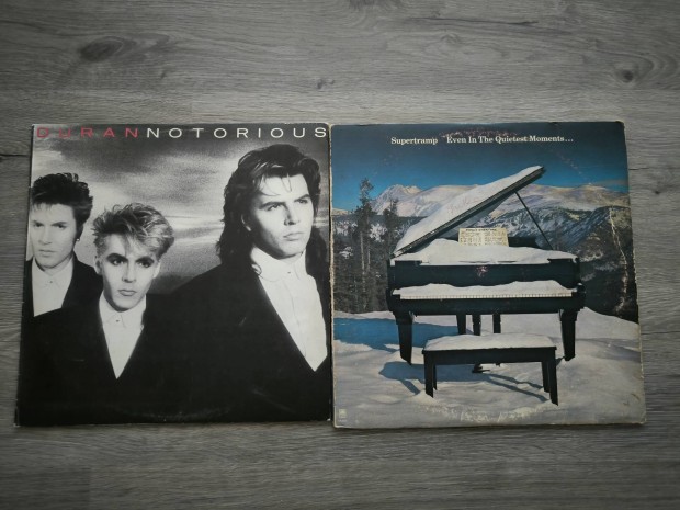 Duran Duran, A-ha, Supertramp, Mike Oldfield bakelit vinyl LP