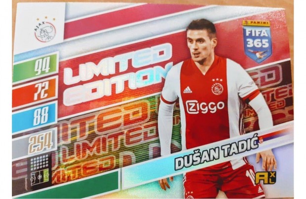 Dusan Tadic Ajax XXL Limited Edition focis krtya Panini FIFA 2022