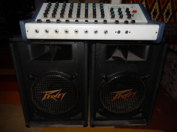 Dynachord sztere (2x150W) ersit + 2db.Peavey(12inch)hangszr