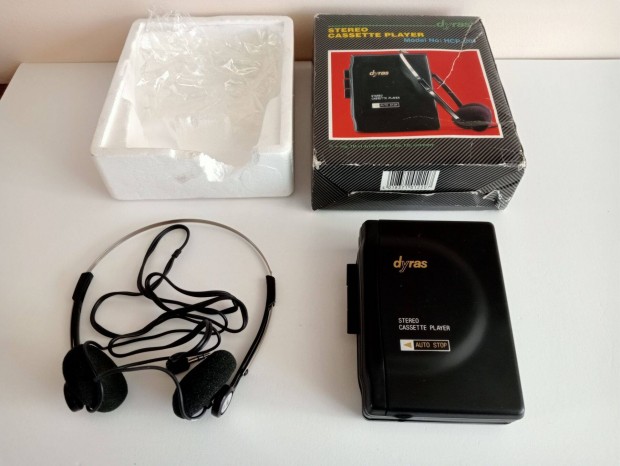 Dyras HCP-201 típusú retro walkman, Dobozos