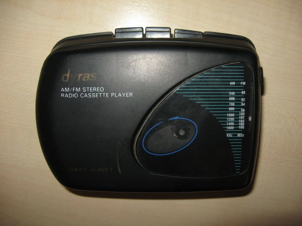 Dyras Rádiós Kazettás Walkman Hordozható Zene Lejátszó Magnókazettás