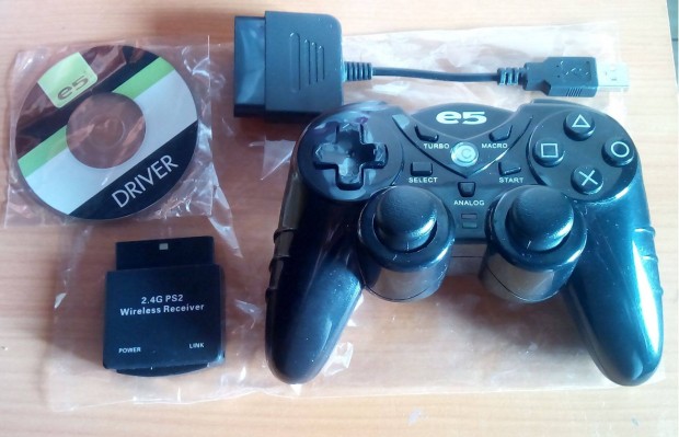 E5 - PS1 / PS2 / PS3 / PC vezeték nélküli kontroller
