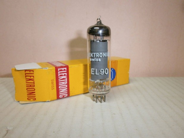 EL90 ( 6AQ5A, 6005) Elektronic swiss - Philips - NOS